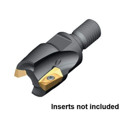 Kennametal - 25mm Cut Diam, 35mm OAL, Indexable Square Shoulder End Mill - M12 Modular Connection, 0° Lead Angle - All Tool & Supply