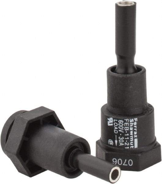 Ferraz Shawmut - 1 Pole, 600 VAC/VDC, 30 Amp, Inline Fuse Holder - Compatible with CC Class, 1-1/2 Inch Long x 1 Inch Wide and 13/32 Inch Diameter Fuse - All Tool & Supply