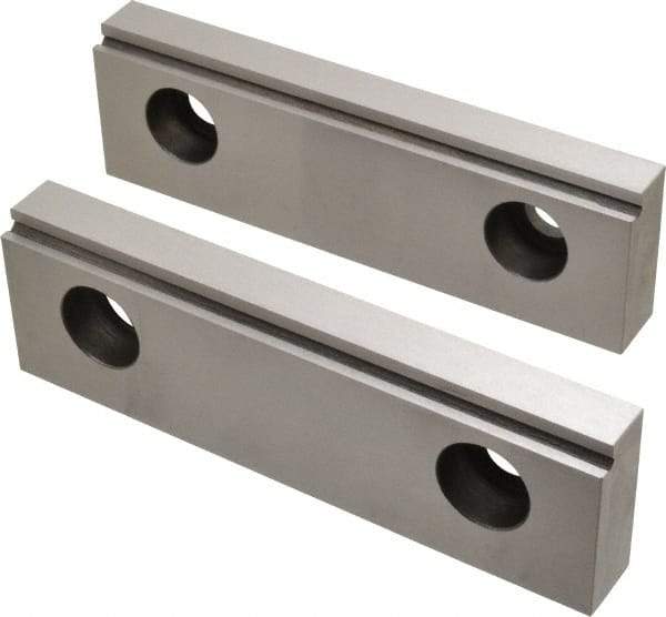 Value Collection - 6" Wide x 1-3/4" High x 18mm Thick, Step Vise Jaw - Steel, Fixed Jaw - All Tool & Supply