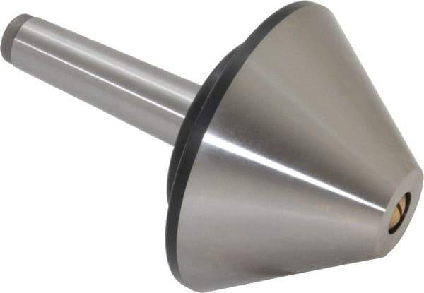 Value Collection - MT3 Taper Shank, 4.2" Head Diam Live Center - 1,200 Max RPM, 32mm Point Diam, 160mm Point Length, 800 Lb Max Workpc, Bull Nose Point - All Tool & Supply