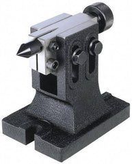 Interstate - 4" Centerline Height, Tailstock - Adjustable, Cast Iron, Use with Speed-Dex Indexing fixtures - All Tool & Supply