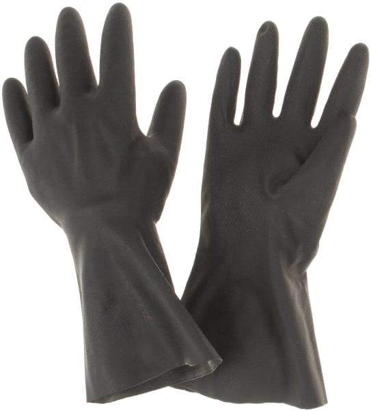 Ansell - 18 mil Thick, Chemical Resistant Gloves - Black - All Tool & Supply