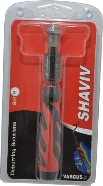 Shaviv - 3 Piece, High Speed Steel Blade, Hand Deburring Tool Set - FR Blade Holder, For Hole Edge - All Tool & Supply