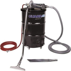 Guardair - 55 Gal Steel Tank, Air Powered Pneumatic Canister Wet/Dry Vacuum - 10 Peak hp, 20' Hose Fitting, Cartridge Filter, Accessories Included - All Tool & Supply