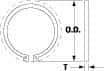 Thomson Industries - 0.025" Wide, Stainless Steel 3/16" External Retaining Ring - For Use with Linear Bearing INST-369-SS - All Tool & Supply