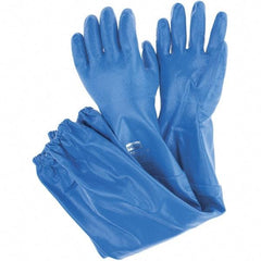 North - Chemical Resistant Gloves - SZ 9 26" BLU 1/PR NITRI-KNIT NITRILE GLOVE - All Tool & Supply