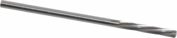 Magafor - 2.5705mm Solid Carbide 6 Flute Chucking Reamer - Spiral Flute, 0.1012" Straight Shank, 19/32" Flute Length, 2-1/4" OAL - All Tool & Supply