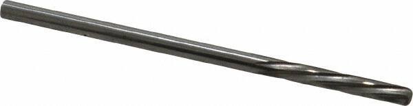 Magafor - #37 Solid Carbide 6 Flute Chucking Reamer - Spiral Flute, 0.1039" Straight Shank, 19/32" Flute Length, 2-1/4" OAL - All Tool & Supply