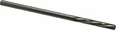 Magafor - #37 Solid Carbide 6 Flute Chucking Reamer - Spiral Flute, 0.1039" Straight Shank, 19/32" Flute Length, 2-1/4" OAL - All Tool & Supply