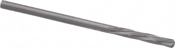 Chucking Reamer: 0.1059″ Dia, 2-1/4″ OAL, 19/32″ Flute Length, Straight Shank, Solid Carbide 6 Flute, RH