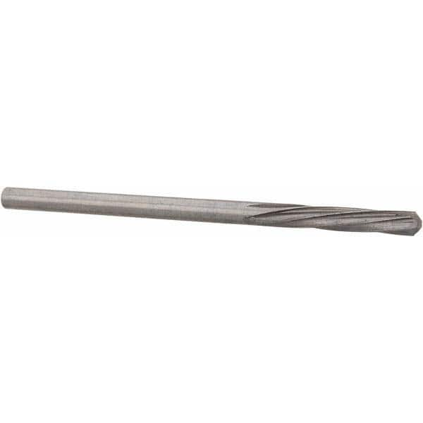 Chucking Reamer: 0.1118″ Dia, 2-1/4″ OAL, 19/32″ Flute Length, Straight Shank, Solid Carbide 6 Flute, RH