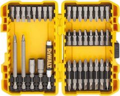 DeWALT - 37 Piece, Screwdriver Bit Set - #1, #2 & #3 Phillips, #1, #2 & #3 Square Recess, #6, #8 & #10 Slotted - All Tool & Supply