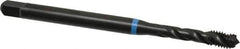 Emuge - #12-28 UNF 3 Flute 3B Modified Bottoming Spiral Flute Tap - Cobalt, Oxide Finish, 3.15" OAL, Right Hand Flute, Right Hand Thread, Series Enorm-VA - All Tool & Supply