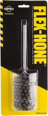 Brush Research Mfg. - 15/16" to 1-3/4" Bore Diam, 80 Grit, Aluminum Oxide Flexible Hone - Medium, 8" OAL - All Tool & Supply