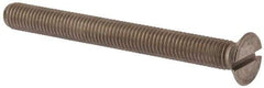 Value Collection - M10x1.50 Metric Coarse, 100mm OAL Slotted Drive Machine Screw - Flat Head, Grade 316 & A4 Stainless Steel, Uncoated, Without Washer - All Tool & Supply