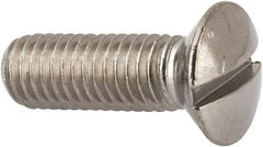 Value Collection - M8x1.25 Metric Coarse, 25mm OAL Slotted Drive Machine Screw - Oval Head, Grade 316 & A4 Stainless Steel, Uncoated, Without Washer - All Tool & Supply