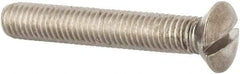 Value Collection - M8x1.25 Metric Coarse, 50mm OAL Slotted Drive Machine Screw - Oval Head, Grade 316 & A4 Stainless Steel, Uncoated, Without Washer - All Tool & Supply