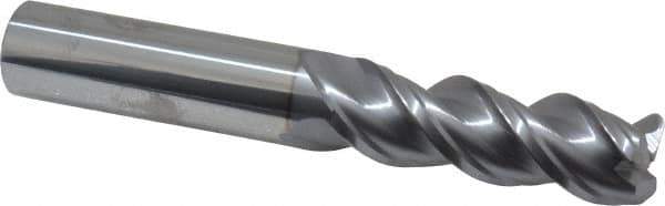 Niagara Cutter - 3/4", 3 Flute, Single End, Solid Carbide, 1/8" Corner Radius End Mill - 5" OAL, 45° Helix, Right Hand Flute, 2-1/4" LOC, Right Hand Cut - All Tool & Supply