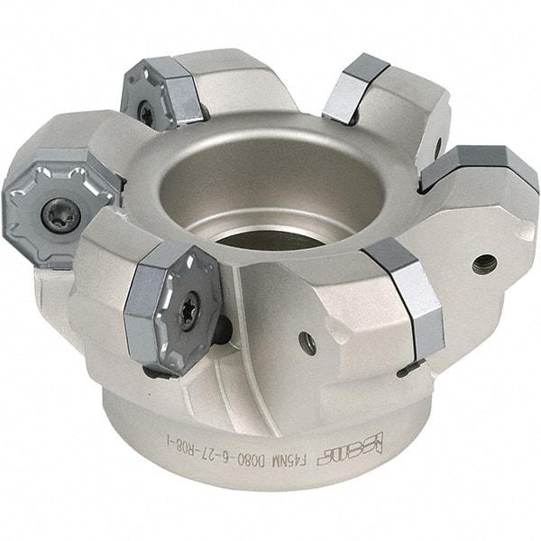 Iscar - 92mm Cut Diam, 27mm Arbor Hole, 5.5mm Max Depth of Cut, 45° Indexable Chamfer & Angle Face Mill - 8 Inserts, ONH.. Insert, Right Hand Cut, 8 Flutes, Series 16Mill - All Tool & Supply