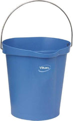 Vikan - 3 Gal, Polypropylene Round Blue Single Pail with Pour Spout - Handle Included - All Tool & Supply