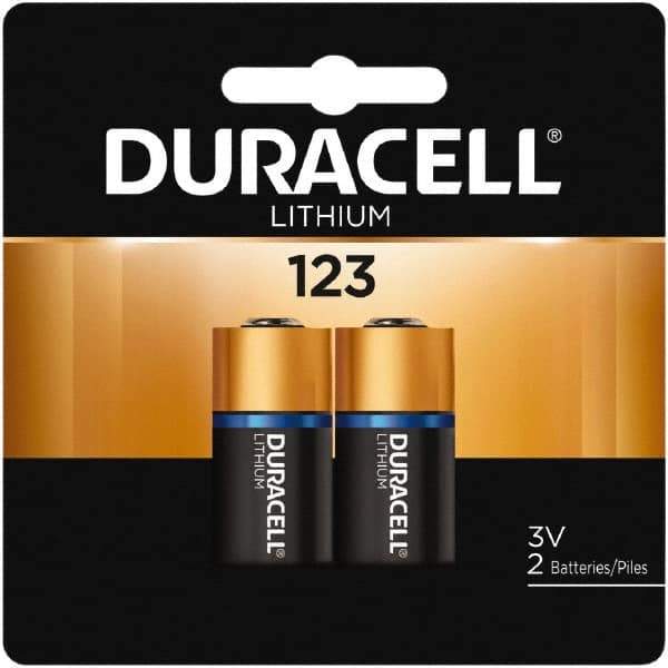 Duracell - Size 123A, Lithium, 2 Pack, Photo Battery - 3 Volts - All Tool & Supply