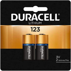 Duracell - Size 123A, Lithium, 2 Pack, Photo Battery - 3 Volts - All Tool & Supply