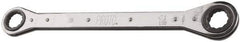 Proto - 1" x 1-1/16" 12 Point Reversible Ratcheting Box Wrench - Double End, 2-1/4" Head Diam x 1/2" Head Thickness, 15" OAL, Steel, Polished Finish - All Tool & Supply