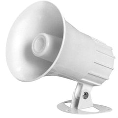 Speco - 15 Max Watt, 5 Inch Diameter, Round Aluminum Standard Horn and Speaker - Weather and Waterproof, 5 Inch Deep - All Tool & Supply