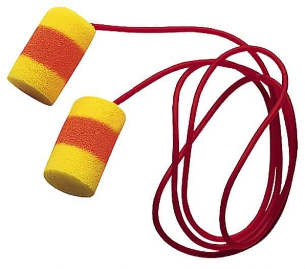 3M - Disposable, Corded, 30 dB, Barrel Earplugs - Yellow, 200 Pairs - All Tool & Supply