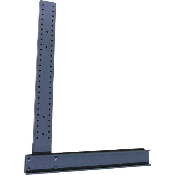 Made in USA - 10' High Single Sided Upright Cantilever Rack - 13,100 Lb Capacity, 38" Base Length - All Tool & Supply