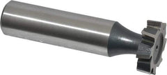 Interstate - 3/4" Diam x 3/16" Face Width, Cobalt, 10 Teeth, Shank Connection Woodruff Keyseat Cutter - Uncoated, 2-3/16" OAL x 1/2" Shank, Staggered Teeth, ANSI 606, Old Standard 9 - All Tool & Supply