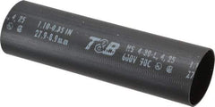 Thomas & Betts - 5" Long, 3:1, Polyolefin Heat Shrink Electrical Tubing - Black - All Tool & Supply