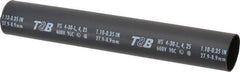 Thomas & Betts - 9" Long, 3:1, Polyolefin Heat Shrink Electrical Tubing - Black - All Tool & Supply