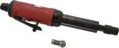 Chicago Pneumatic - 1/4" Collet, Straight Handle, Straight Air Die Grinder - 27,000 RPM, Rear Exhaust, 19 CFM, 0.32 hp, 6.21 bar, 1/4" Inlet - All Tool & Supply