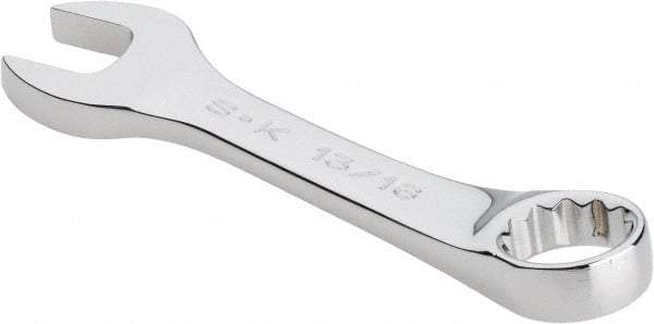 SK - 13/16" 12 Point Offset Combination Wrench - 15° Offset Angle, 6" OAL, Steel, Chrome Finish - All Tool & Supply