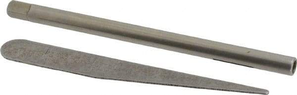 Tap Associates - #8 Inch Tap, 4 Inch Overall Length, 1/4 Inch Max Diameter, Tap Extension - 0.168 Inch Tap Shank Diameter, 1/4 Inch Extension Shank Diameter, 0.191 Inch Extension Square Size - All Tool & Supply