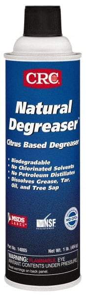 CRC - 20 oz Aerosol Cleaner/Degreaser - Aerosol, Citrus - All Tool & Supply