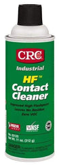 CRC - 11 Ounce Aerosol Contact Cleaner - 205°F Flash Point, 45,700 Volt Dielectric Strength, Flammable, Food Grade, Plastic Safe - All Tool & Supply