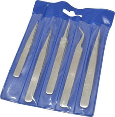 Value Collection - Stainless Steel Tweezer Set - 5 Piece - All Tool & Supply