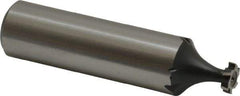 Interstate - 1/4" Diam x 1/16" Face Width, Cobalt, 6 Teeth, Shank Connection Woodruff Keyseat Cutter - Uncoated, 2-1/16" OAL x 1/2" Shank, Staggered Teeth, ANSI 202, Old Standard 201 - All Tool & Supply