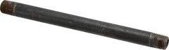 Value Collection - Schedule 80, 1/4" Diam x 6-1/2" Long Black Pipe Nipple - Threaded - All Tool & Supply