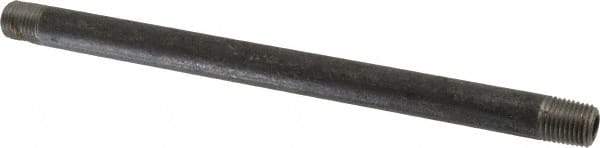 Value Collection - Schedule 80, 1/4" Diam x 8" Long Black Pipe Nipple - Threaded - All Tool & Supply