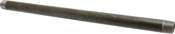 Made in USA - Schedule 80, 3/4" Diam x 18" Long Black Pipe Nipple - Threaded - All Tool & Supply