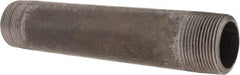 Made in USA - Schedule 80, 1-1/4" Diam x 8" Long Black Pipe Nipple - Threaded - All Tool & Supply