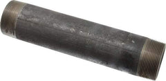 Made in USA - Schedule 80, 2" Diam x 10" Long Black Pipe Nipple - Threaded - All Tool & Supply