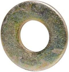 Made in USA - 3/8" Screw, Grade 8 Alloy Steel USS Flat Washer - 0.433" ID x 1.03" OD, 0.104" Thick, Zinc Yellow Dichromate Finish - All Tool & Supply