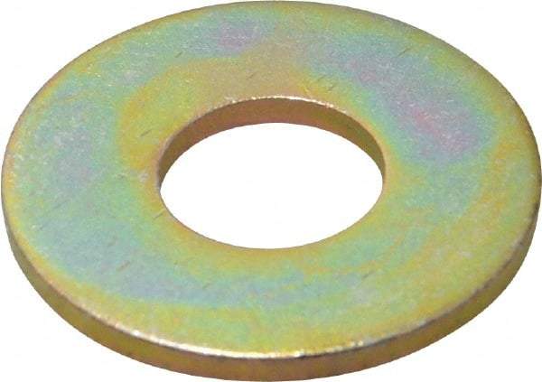 Made in USA - 5/8" Screw, Grade 8 Alloy Steel USS Flat Washer - 0.681" ID x 1.78" OD, 0.16" Thick, Zinc Yellow Dichromate Finish - All Tool & Supply