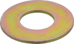 Made in USA - 1-1/4" Screw, Grade 8 Alloy Steel USS Flat Washer - 1.368" ID x 3.03" OD, 0.192" Thick, Zinc Yellow Dichromate Finish - All Tool & Supply