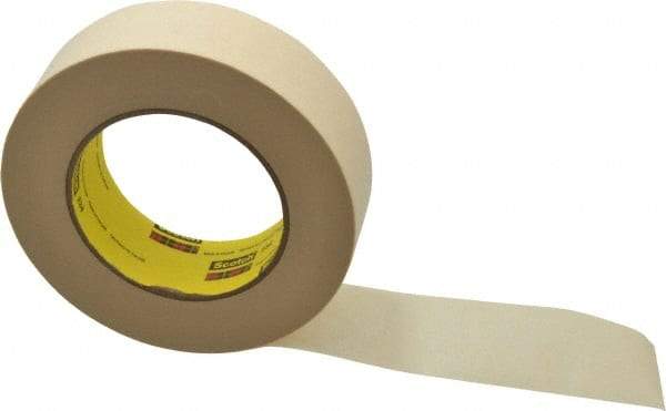 3M - 1-1/2" Wide x 60 Yd Long Tan Paper Masking Tape - Series 234, 5.9 mil Thick, 27 In/Lb Tensile Strength - All Tool & Supply