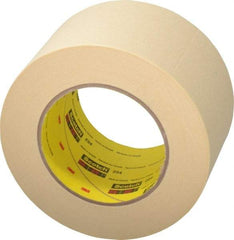 3M - 3" Wide x 60 Yd Long Tan Paper Masking Tape - Series 234, 5.9 mil Thick, 27 In/Lb Tensile Strength - All Tool & Supply